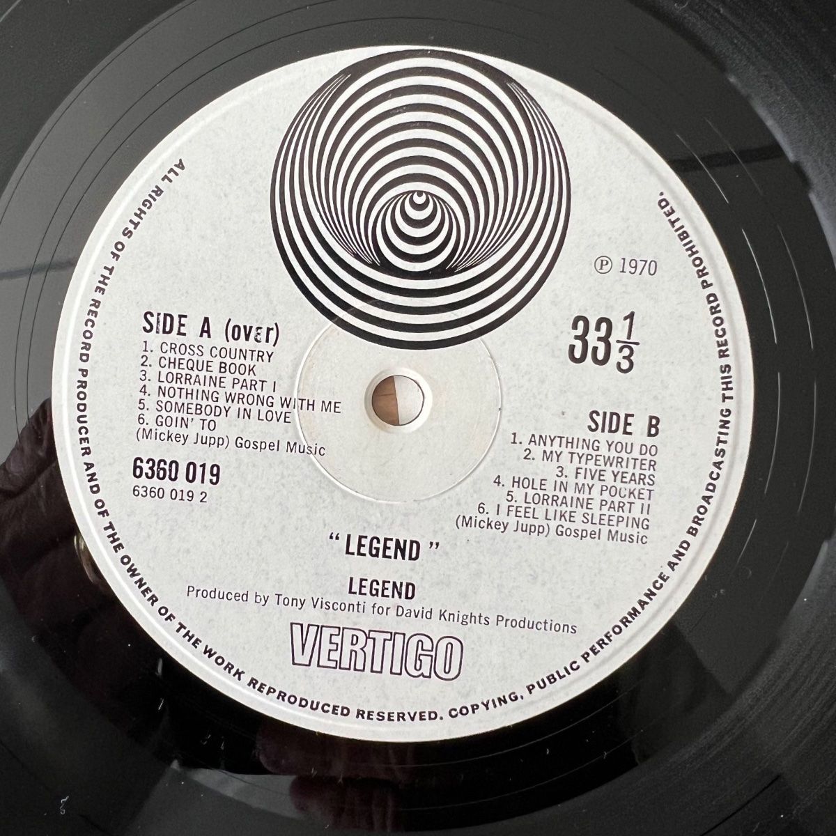 Dischi in vinile: Legend - Same / 1. UK-Press. 1971 - Very nice Copy – Usato da Gais venduto da soundcave57 5