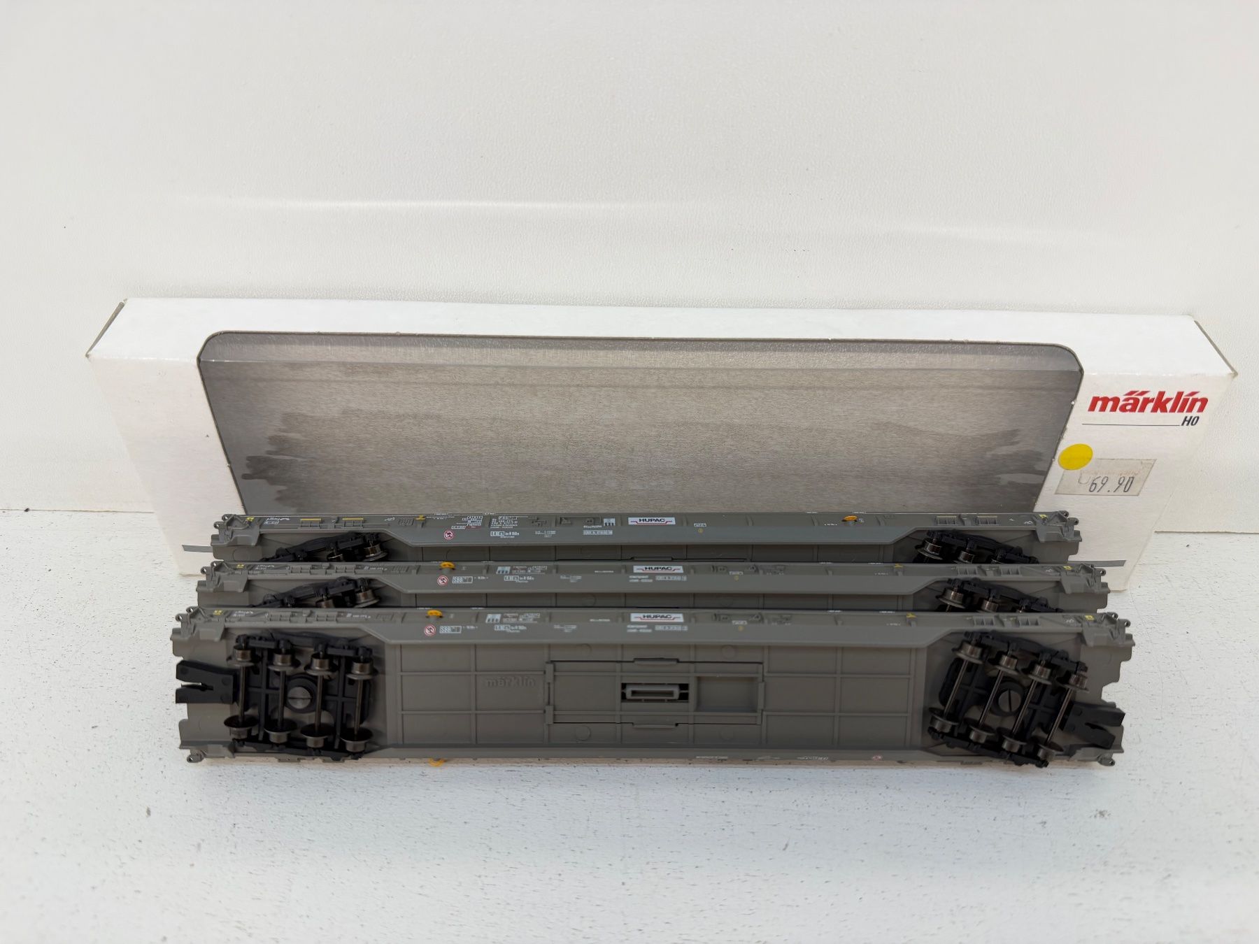 Märklin Modellini di ferrovie: 3er Set Märklin 47404 Saakms ROLA Hupac SBB – Usato da Büsserach venduto da ModellbahnDepot