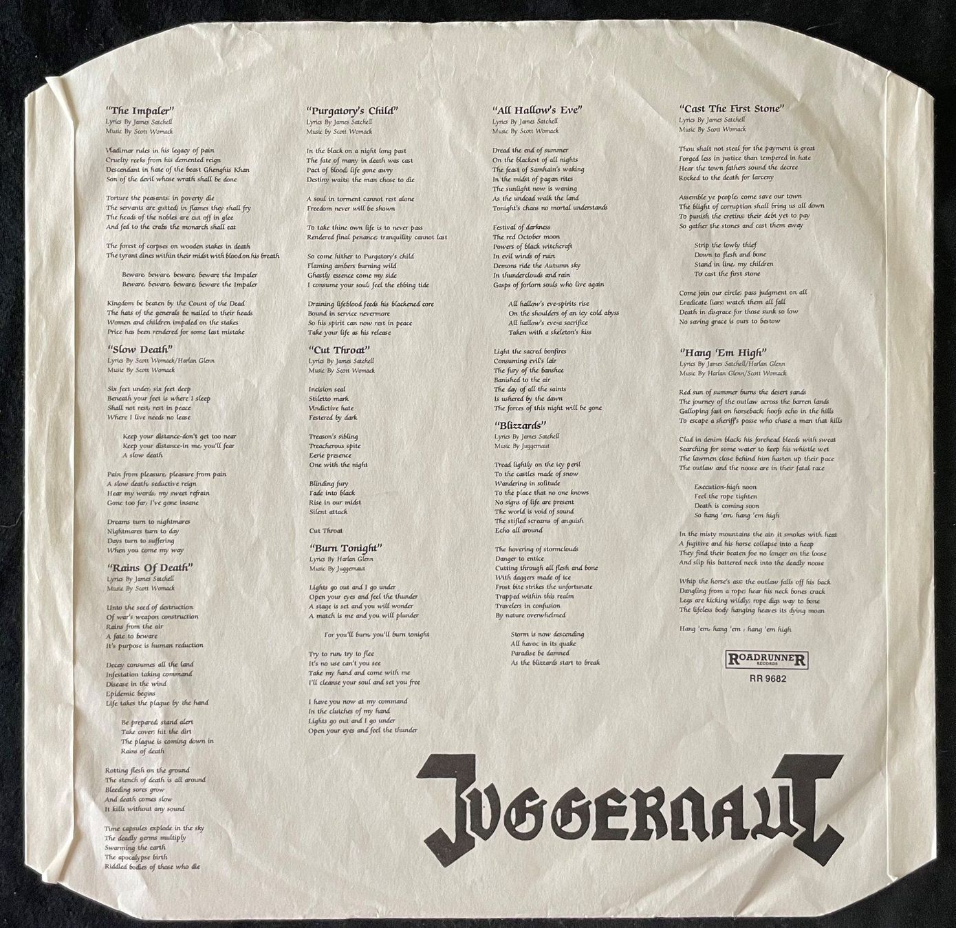 Dischi in vinile: Juggernaut – Baptism Under Fire - LP - 1986 - First Press – Usato da Uster venduto da Zardodel 7