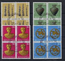 Pro Patria Viererblocks 1972 gestempelt   15131