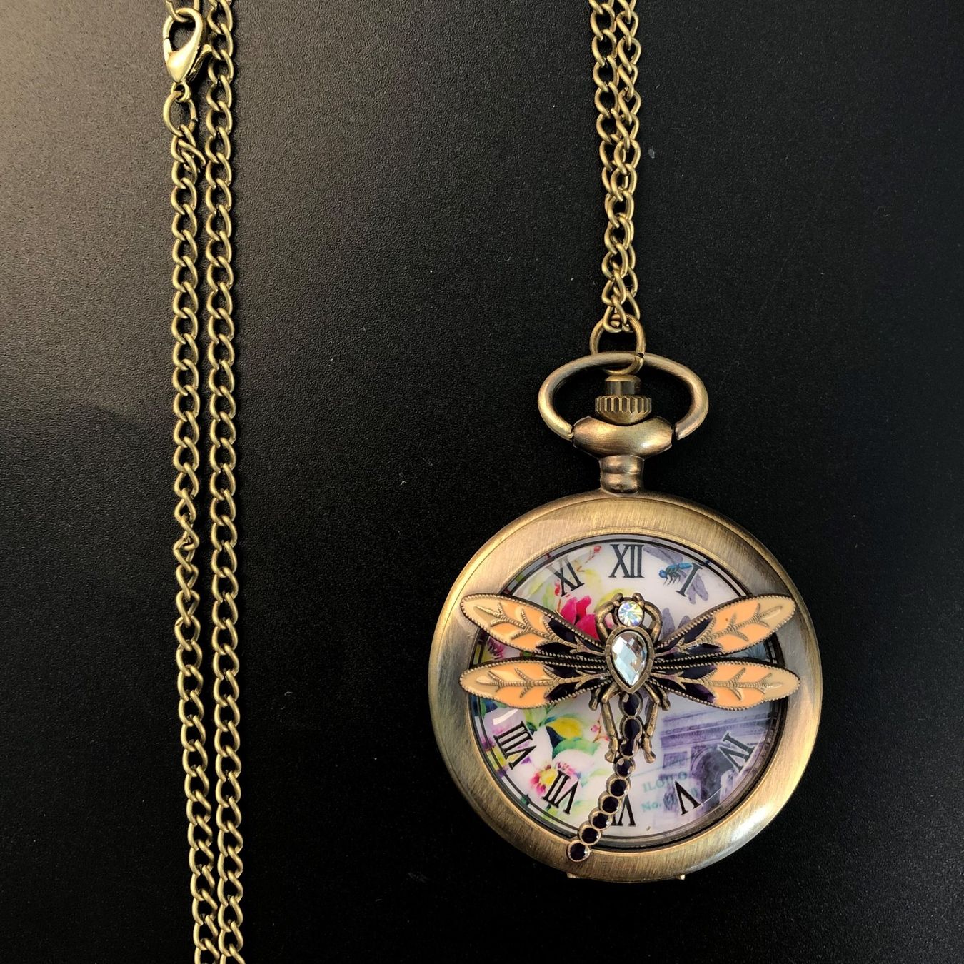 Orologi: Taschenuhr Halskette Libelle Dragonfly – Nuovo e nell'imballaggio originale da Gurmels venduto da Swisspod 5