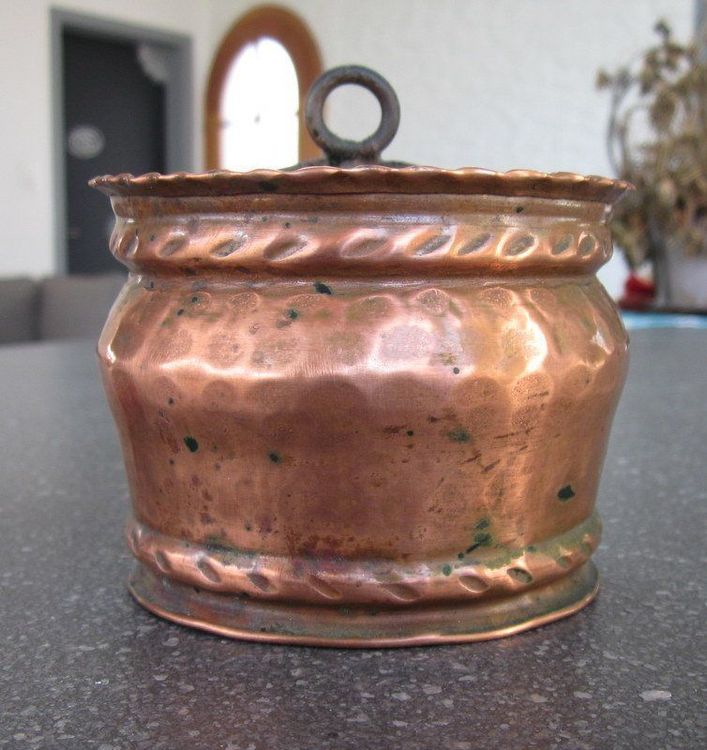 Kleiner Mid Century KupferTopf zum Aufhängen Kaufen auf Ricardo