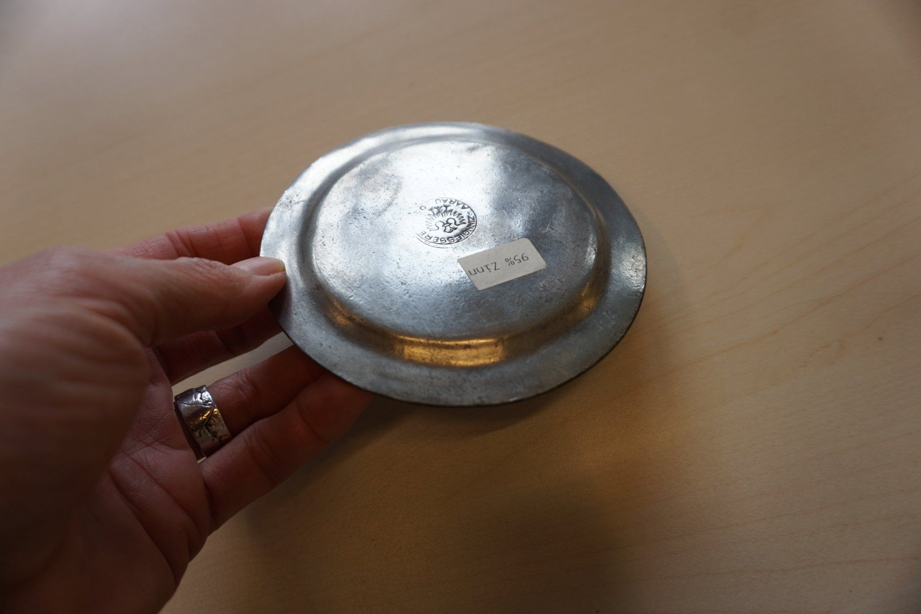 Untersetzer: Zinn Becher Untersetzer, Durchmesser 11cm, 6er Set – Neu (gemäss Beschreibung) aus Giswil von sowo60 4