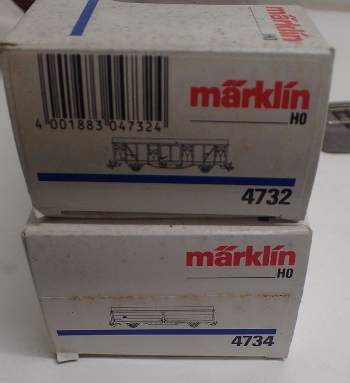 Märklin H0 - 2 DB Güterwagen - Art. 4732 & 4734 2