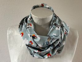 Kinder-Loop -Schlauchschal - Baumwoll-Jersey - Handarbeit