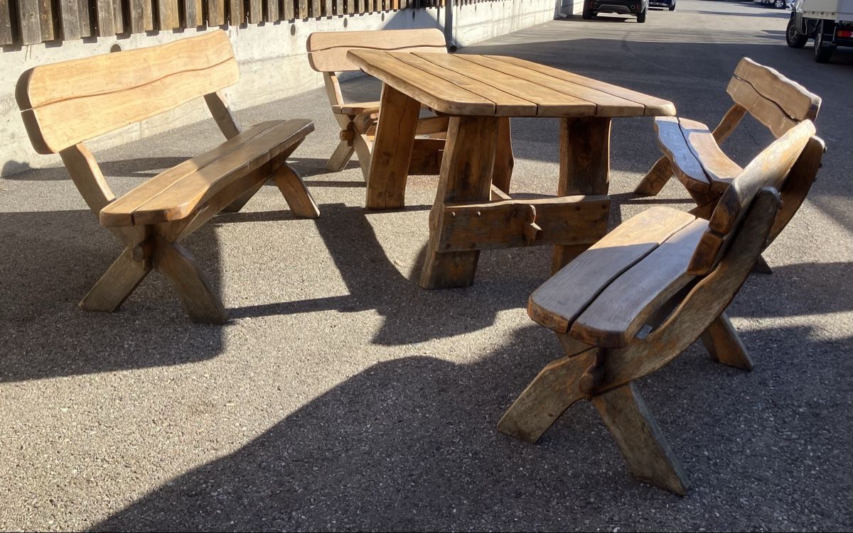 Set di tavolo e panche: Sitzgarnitur aus Eiche (5 Teilig) – Usato da Wetzikon ZH venduto da M.H88 5