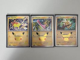 Pokemon - 30 ans - Lot pikachu 08, 10 et 19 - FR