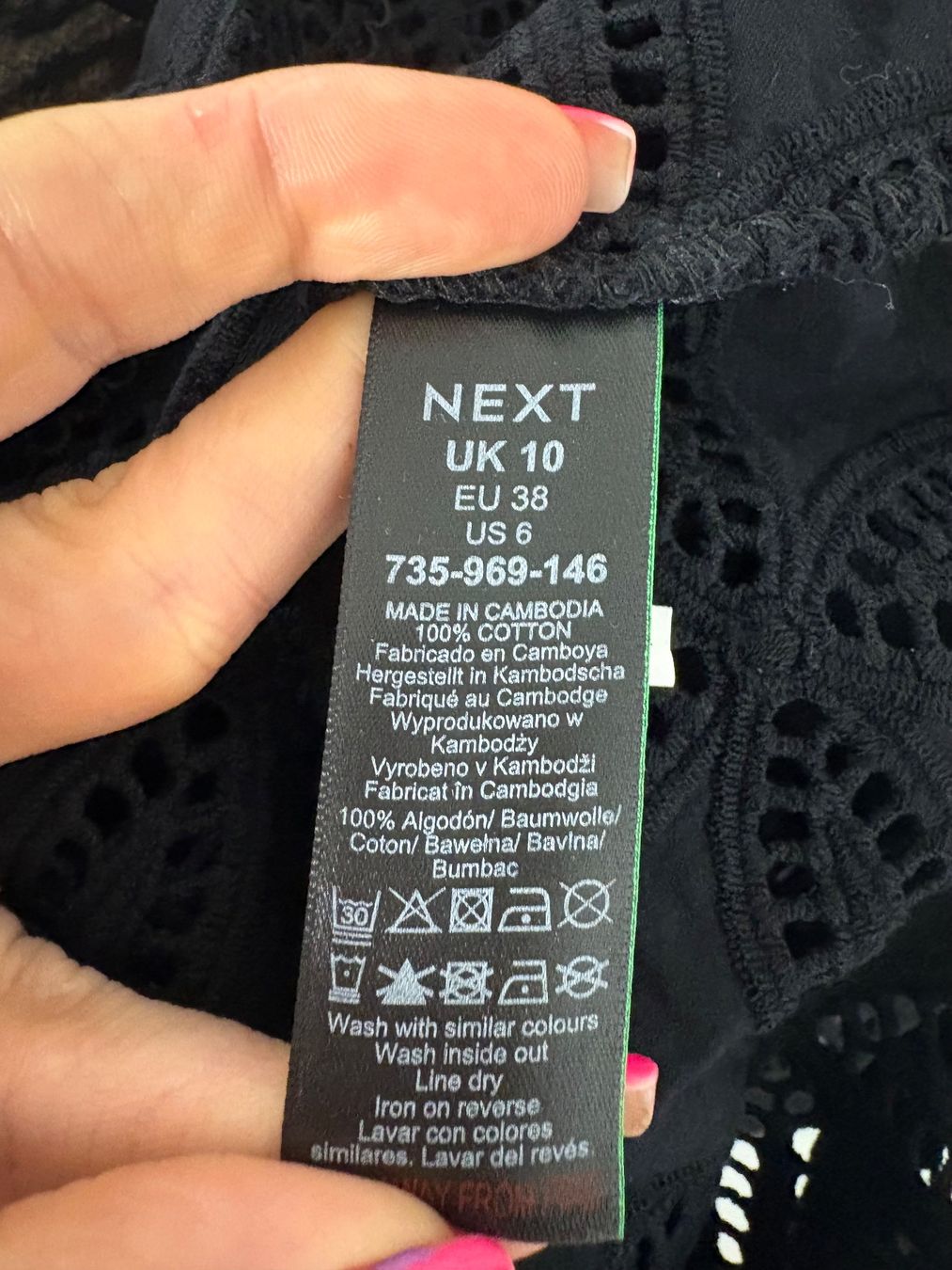 Next Camicette: Next Boho Bluse Lochstickerei Gr. 38 schwarz – Nuovo (secondo la descrizione) da Regensdorf venduto da secondchancefashion 5