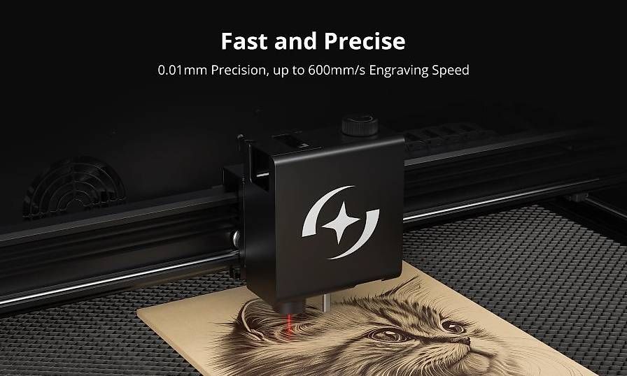 Atomstack Tutte le macchine: AtomStack Hurricane 55W Desktop CO2-Laserschneider – Nuovo e nell'imballaggio originale da Malans GR venduto da BUYBEST-Schweiz 5