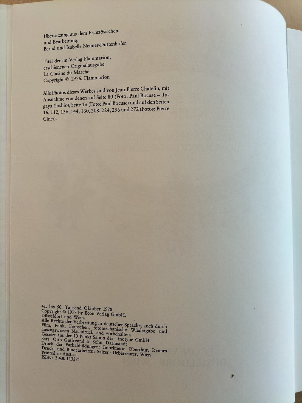 Libri: Paul Bocuse - Die Neue Küche - Kochkunstbuch – Usato da Schaffhausen venduto da Bbbaloo 3