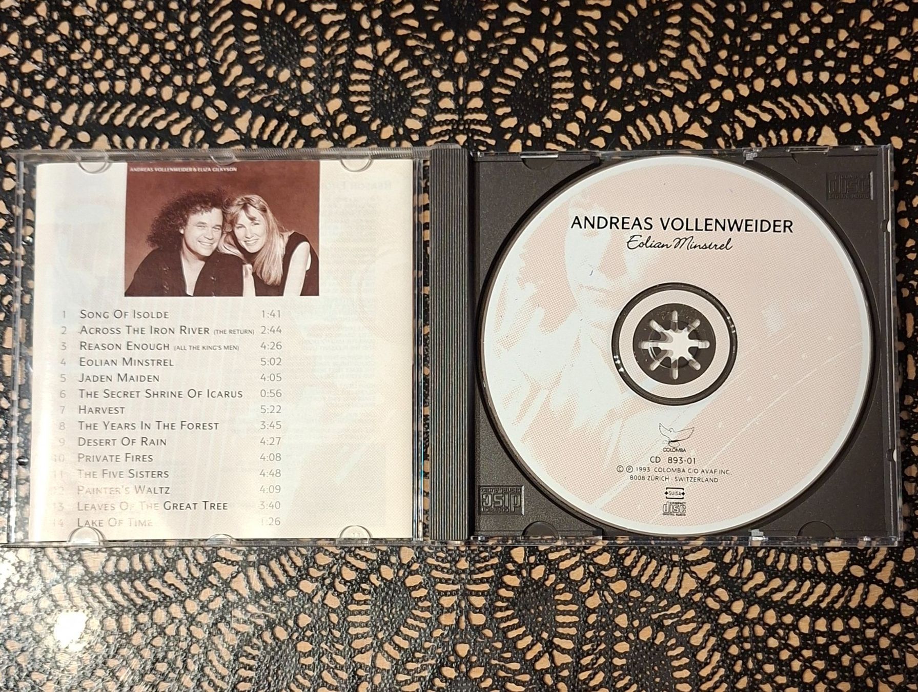CD: Andreas Vollenweider - Eolian Minstrel, CH Pop CD 1995 – Usato da Schönenberg TG venduto da Gregolino76 2