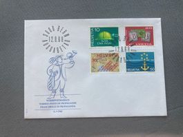 Briefumschlag Werbepostmarken Bern 12.9.68 4er Set gestem...