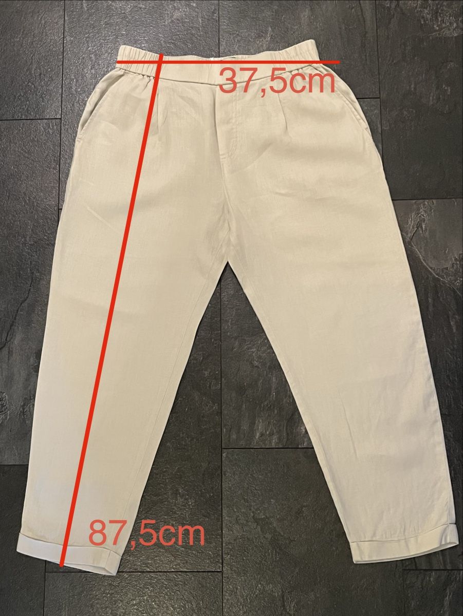Benetton Pantaloni: Pantalon en lin BENETTON – Nuovo (secondo la descrizione) da Lausanne venduto da micou47 5