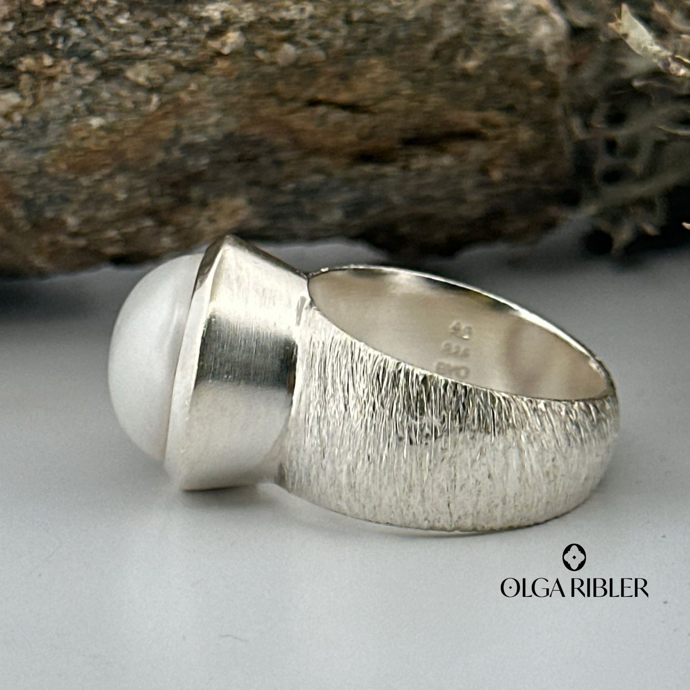 Olga Ribler Anelli: Silber Ring 925 mit Perle Grösse 59 – Nuovo (secondo la descrizione) da Luzern venduto da Schmuckoutlet 3