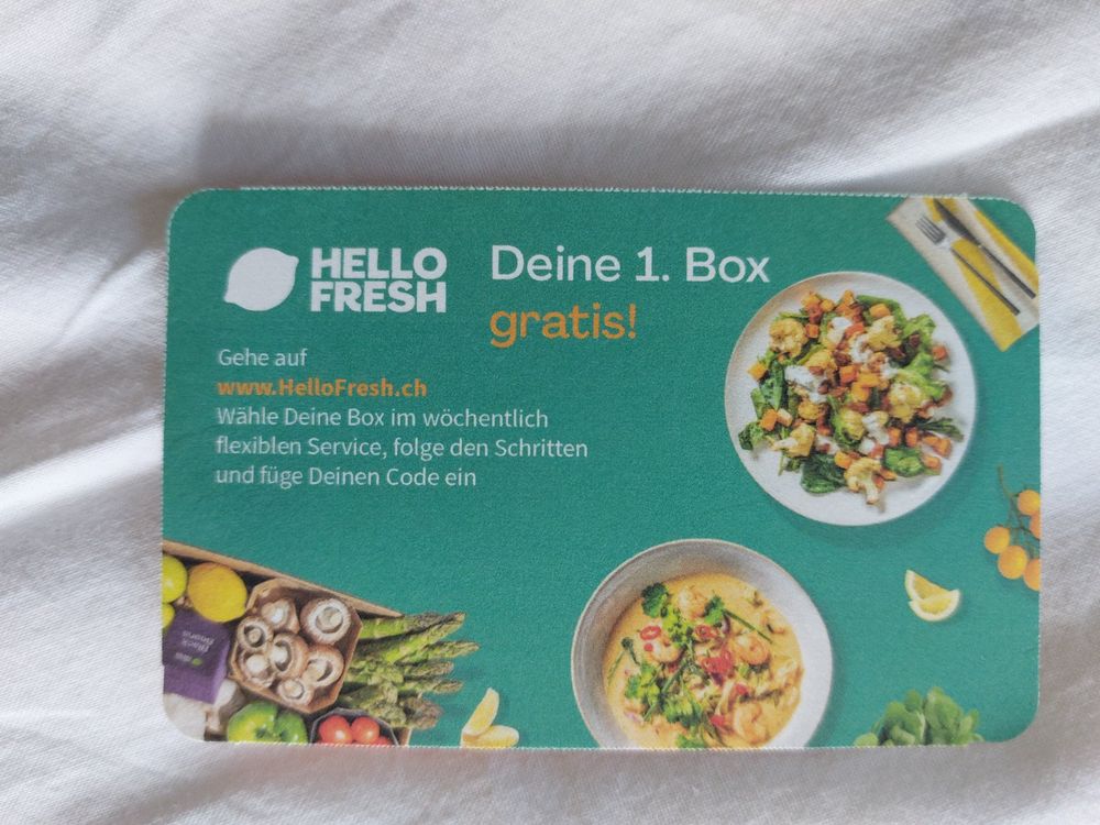 HelloFresh Gratis Box (für Neukunden) Kaufen auf Ricardo