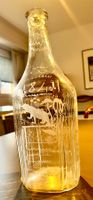 Antike Berner  Glasflasche mit Gravur, Jahrgang 1871, Unikat