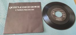 QUEEN & DAVID BOWIE, Under Pressure, 7"Single, TOP!