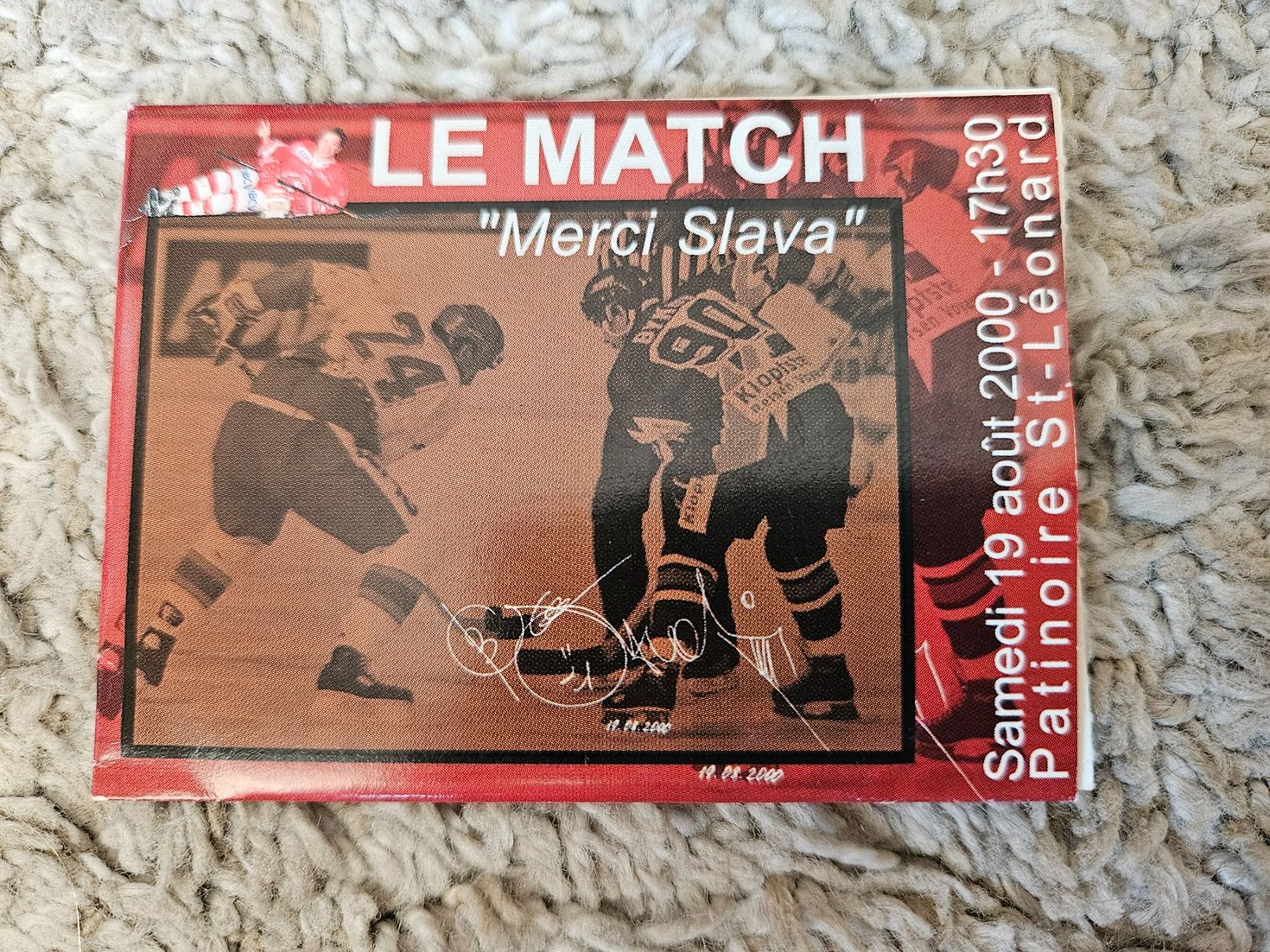 Tutti i DVDs: Mini DVD, "Merci Slava" 19.08.2000 / Slava Bykov / HCFG- LHC – Usato da Lutry venduto da Buby