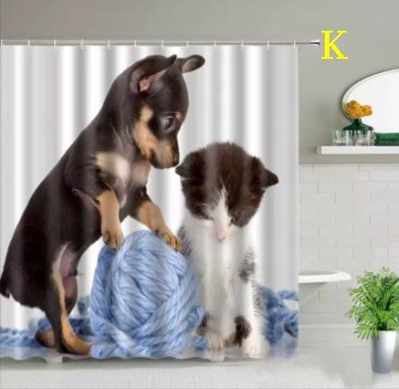 Tende: Duschvorhang Hund, Katze – Nuovo e nell'imballaggio originale da Amriswil venduto da Ravinvida 9