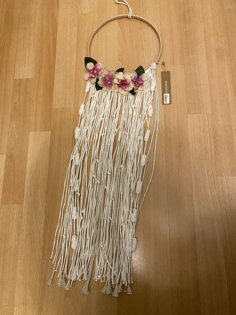 Tutte le decorazioni: Makramee Wanddeko Boho Deko Fransen weiss neu – Nuovo (secondo la descrizione) da Buchrain venduto da Sisi83