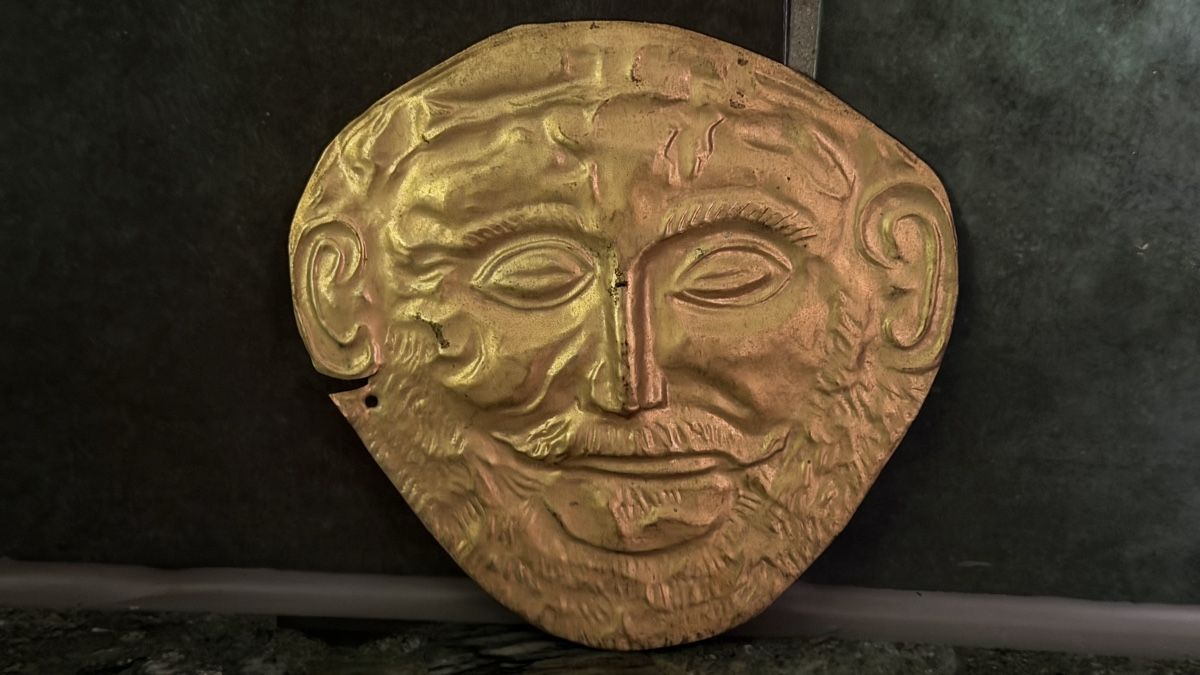 Masken: Goldmaske des Agamemnon Museumsreplik – Gebraucht aus Riedholz von Frettchen63