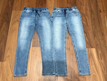 2 Paar Jeans Pull-up fuer Jungen von Next Gr 146cm hellblau