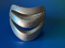 Silberring WAVE organisch (58)