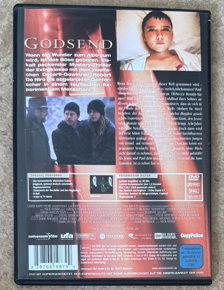 Alle DVDs: GODSEND – Neu (gemäss Beschreibung) aus Dietikon von AndreaSch01 1