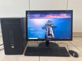 HP EliteDesk 705 G2 MT Desktop-PC inkl. Samsung Monitor