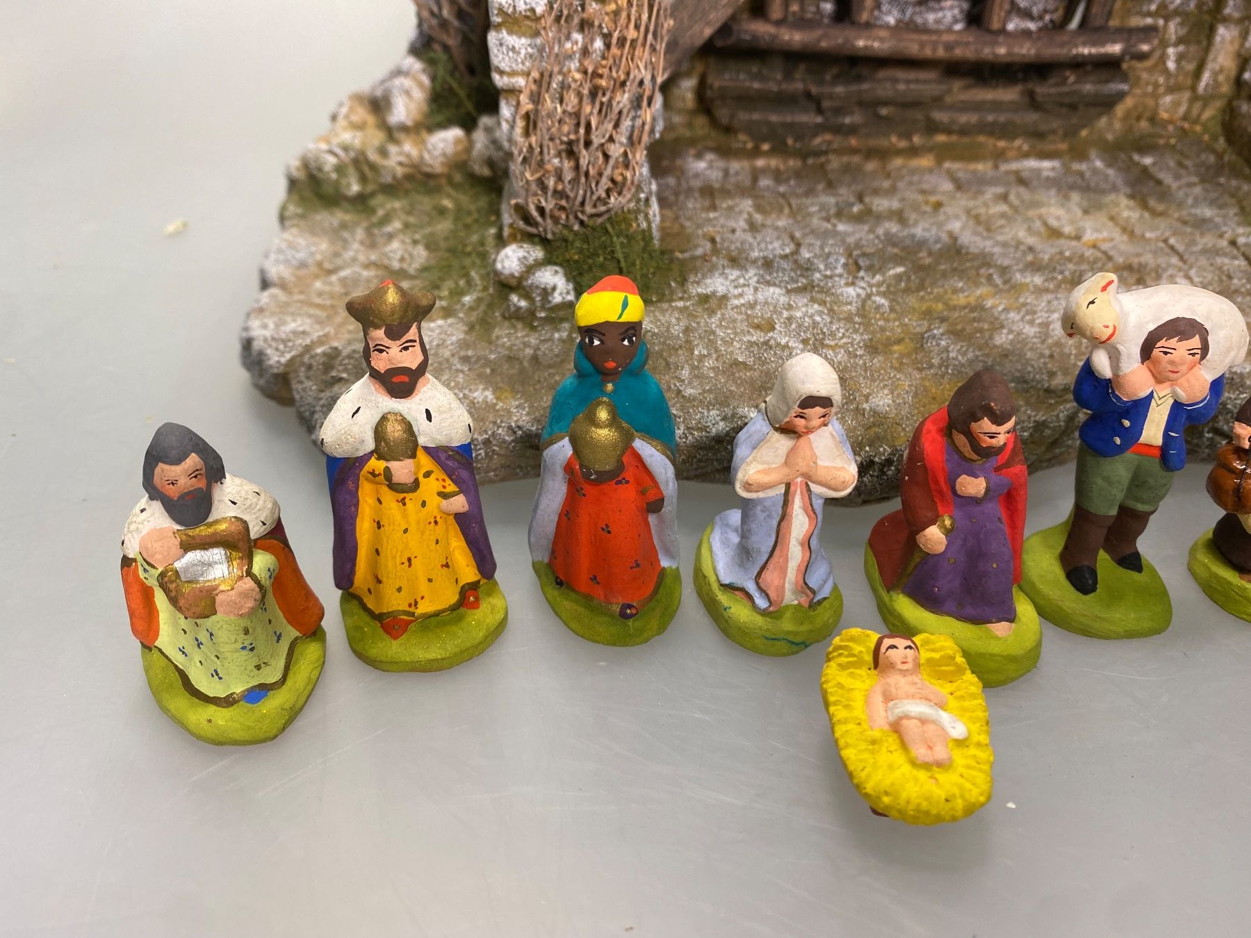Tutte le decorazioni: Weihnachtskrippe aus Frankreich - Santons de Provence – Usato da Luzern venduto da altwarenhandel 2