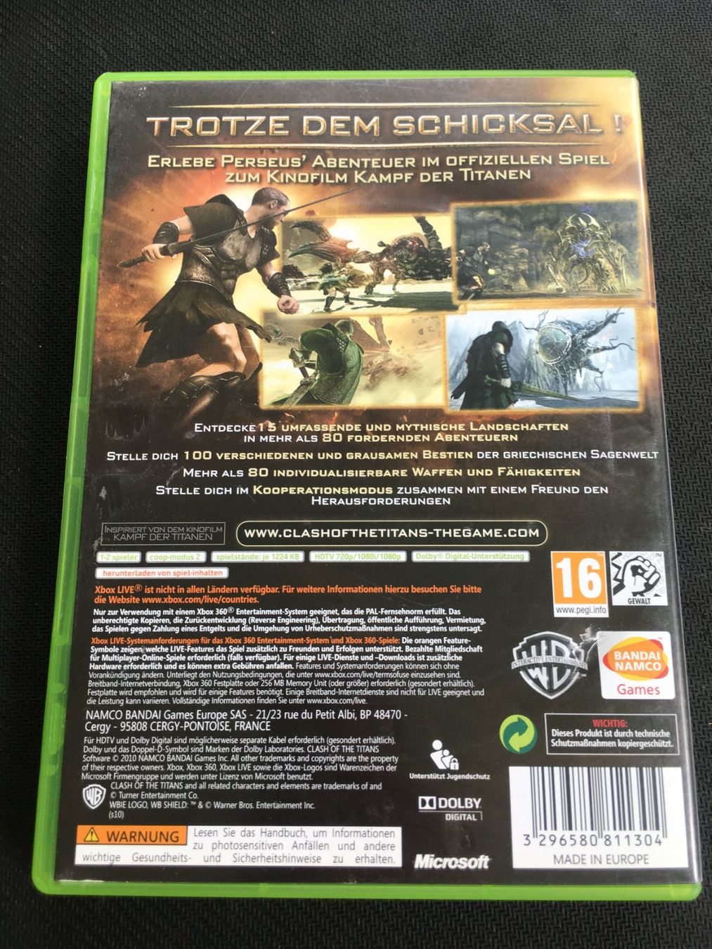 Microsoft Giochi: Kampf der Titanen - Xbox 360 Game – Usato da St.Gallen venduto da Punktchen01 1