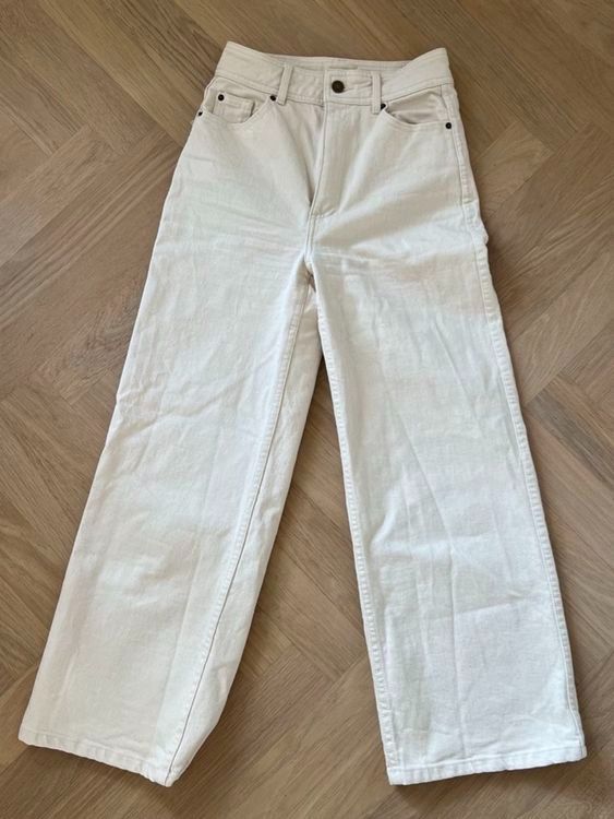 Sezane Jeans: Sézane Le Crop Jeans Ecru Meliert – Nuovo (secondo la descrizione) da Zürich venduto da LovedTwice 1