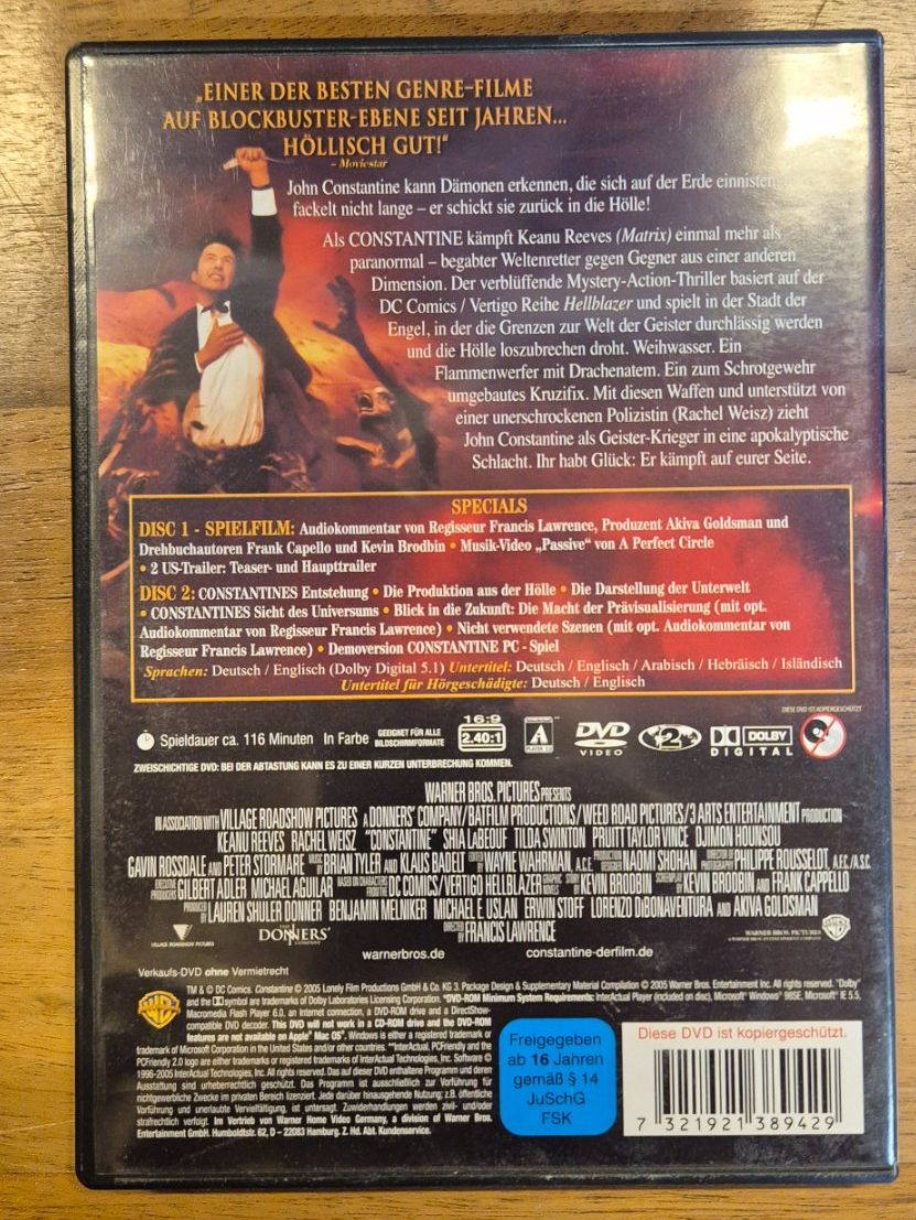 Tutti i DVDs: DVD "Constantine" mit Keanu Reeves – Usato da Spreitenbach venduto da Weha9 1