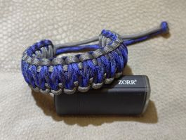 Baracelet en Paracorde 550 COBRA KING 17.5cm de tressage