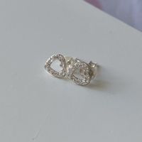 Silber 925 Herz Zirkonia Ohrstecker