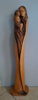 Grosse Handgeschnitzte Madonna Jesuskind 113 cm signiert dat