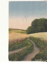 Künstlerkarte Landschaft 1918 mit ST Winterthur Graben