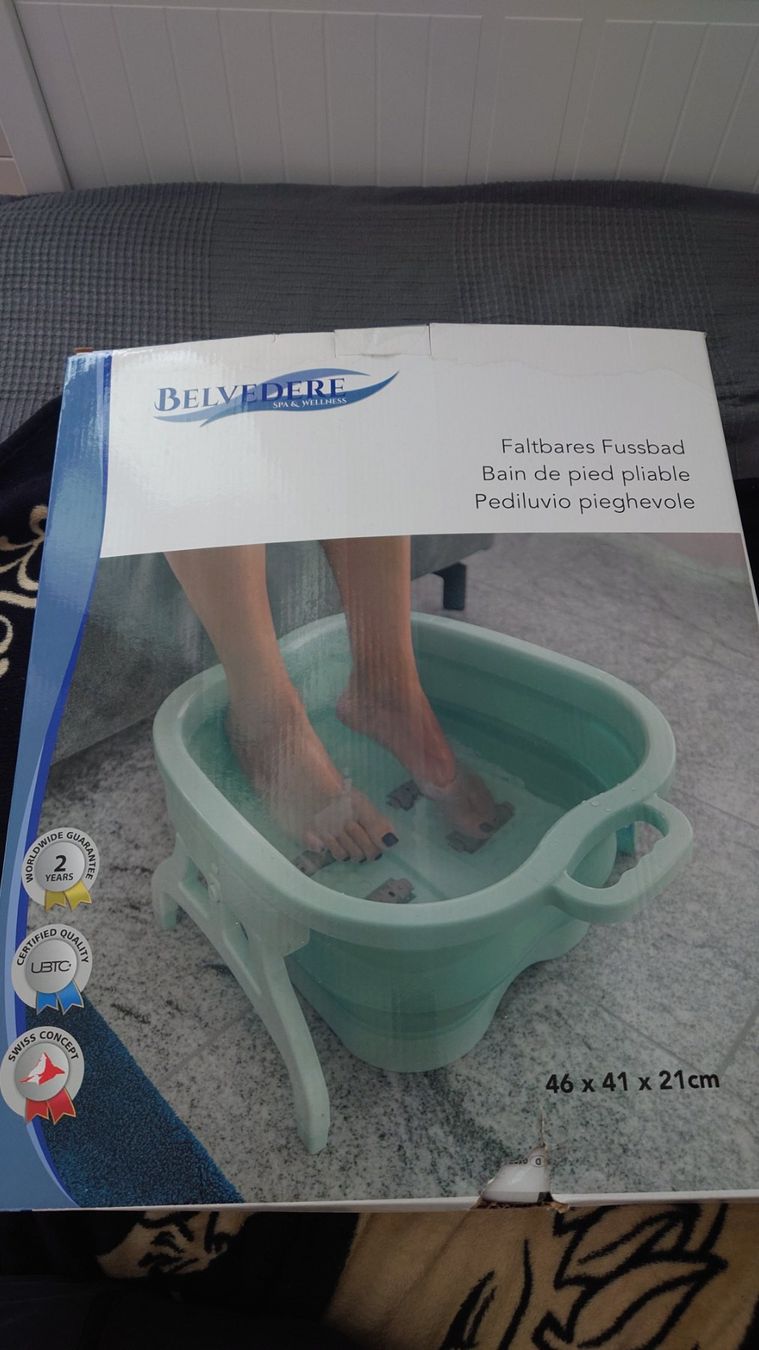 Pedicure: Belvedere SPA Bain de pied pliable – Nuovo e nell'imballaggio originale da Cugy VD venduto da Twinsen93