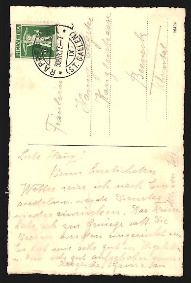 Cartoline postali: AK Rapperswil, Blick durch das Burgtor – Usato da Berlin venduto da bartko-reher 1