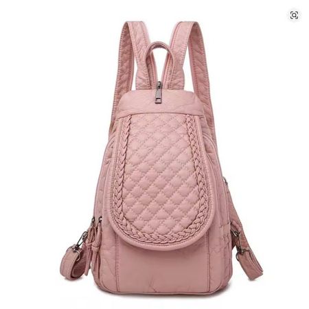 Rucksack Girlirty weichem PU-Leder in Rosa - Sac à dos
