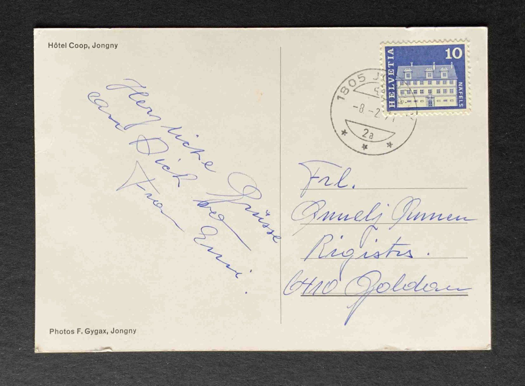 Cartoline postali: AK Hotel Coop Jongny – Usato da Goldau venduto da artelier1 1