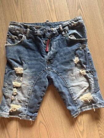 DSquared2 Jeans Shorts Grösse 42 blau Used Look