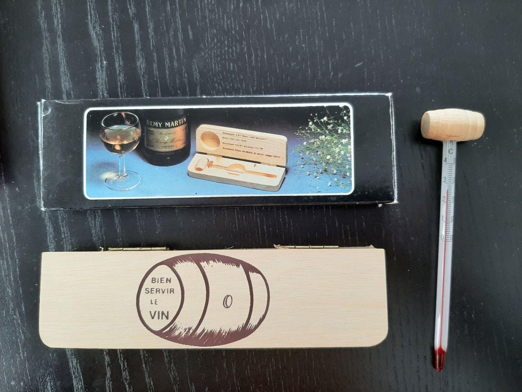 Sonstiges für Haushalt & Wohnen: Wein-Thermometer in schöner Holzbox – Neu (gemäss Beschreibung) aus Nottwil von Janny77