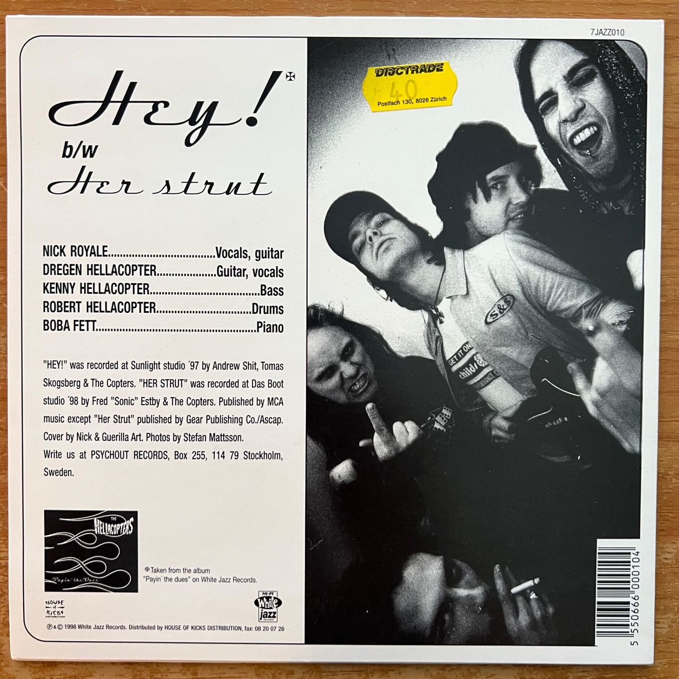Dischi in vinile: Hellacopters - Hey! / 1.Sweden-Press. 1998 - TOP – Usato da Gais venduto da soundcave57 1