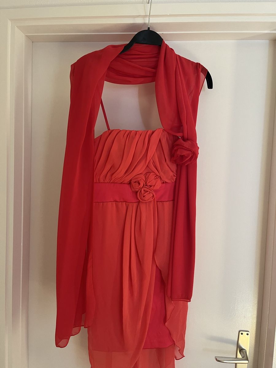 Vestiti: Vestito da cerimonia color corallo – Usato da Cama venduto da lar_2rh9 3
