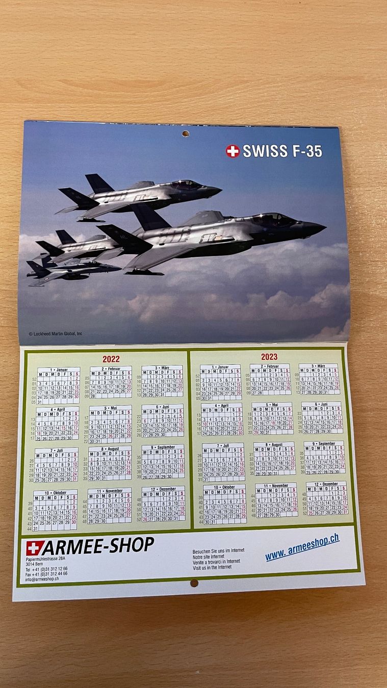 Calendriers: Schweizer Armeekalender 2022 – Neuf (Voir description) à Glattfelden par cybermaxx 3