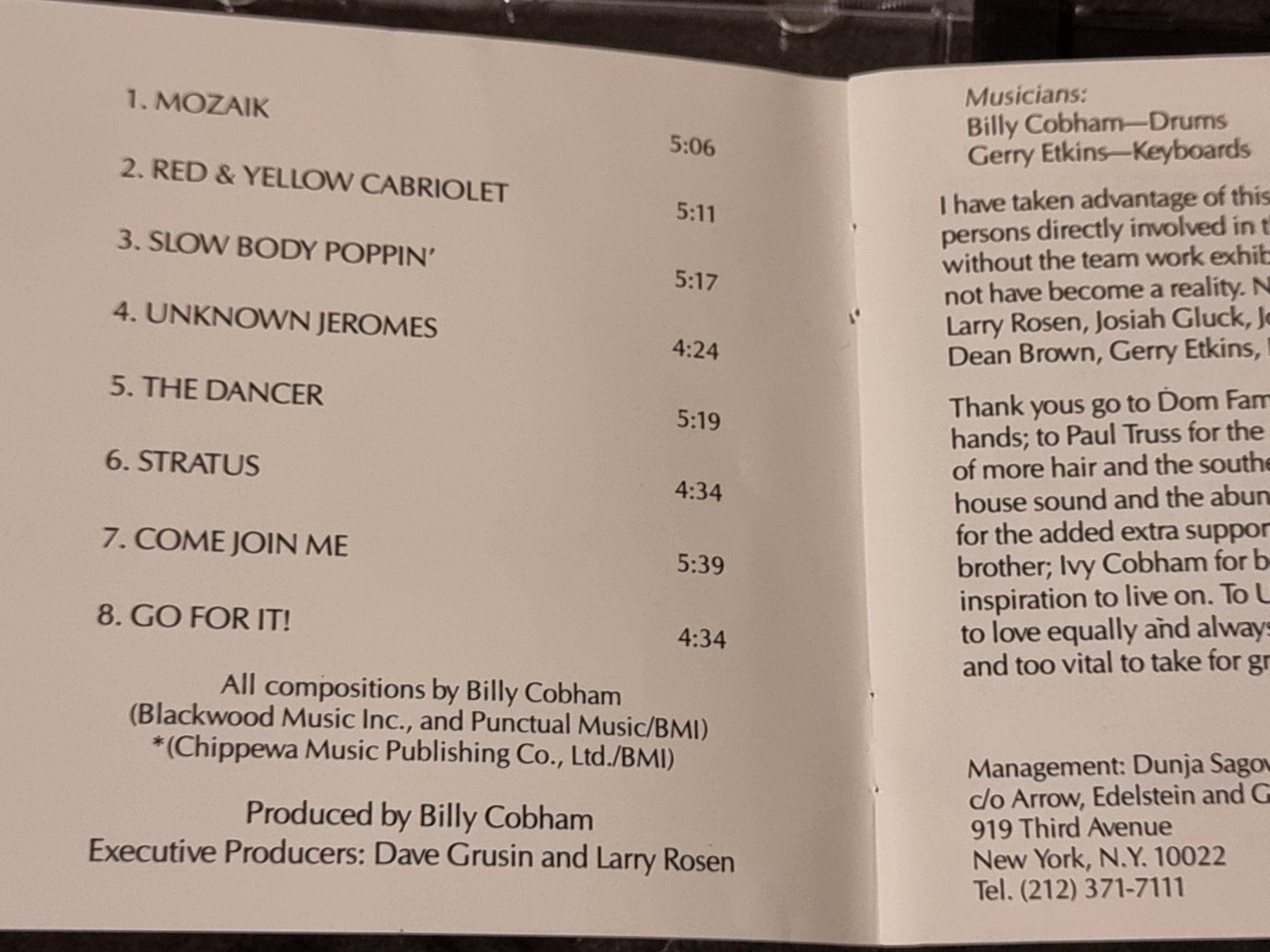 CD: Billy Cobham : "Warning" CD GPR Digital Master – Usato da Villigen venduto da Tschachtlan 4