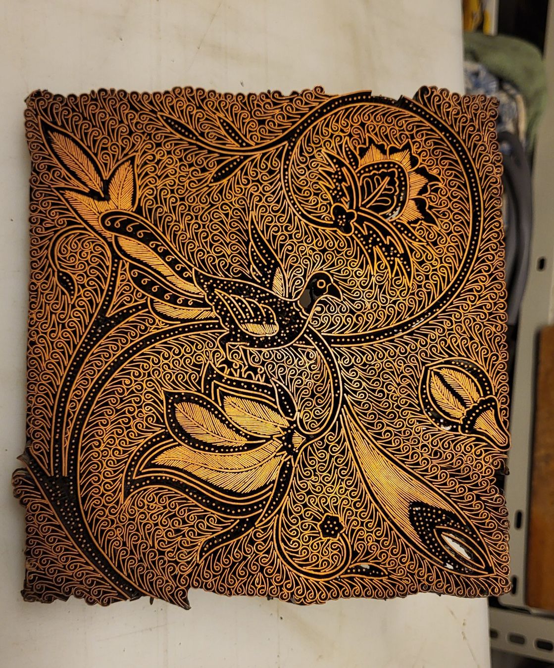 Dipinti: Antique Copper Batik Indonésien – Usato da Villars-sur-Glâne venduto da rifzari