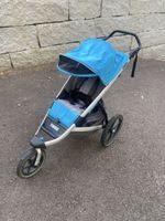 Thule Sportkinderwagen blau mit Fusssack guter Zustand