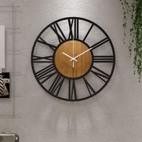 Wanduhr Schwarz 33 cm